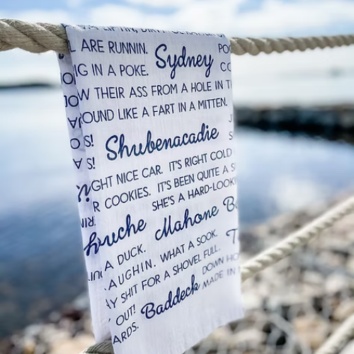 MARITIME SLANG SAYINGS TEA TOWEL